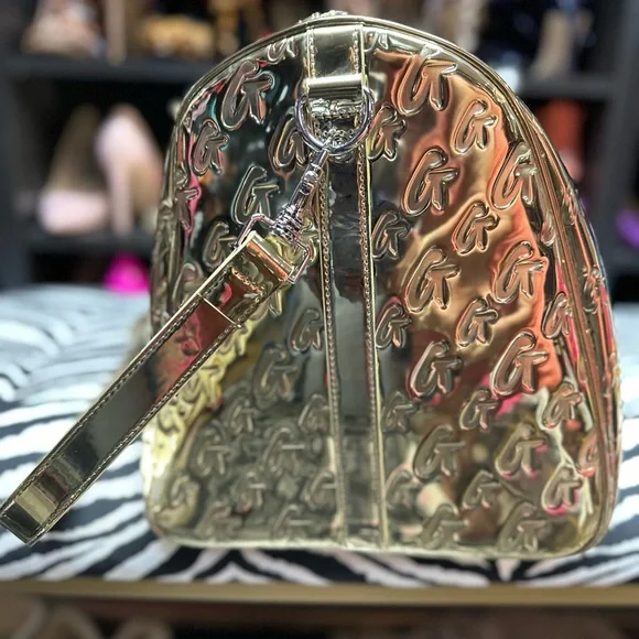 Glamaholic Metallic Monogram Duffle Bag - Picture 3 of 7